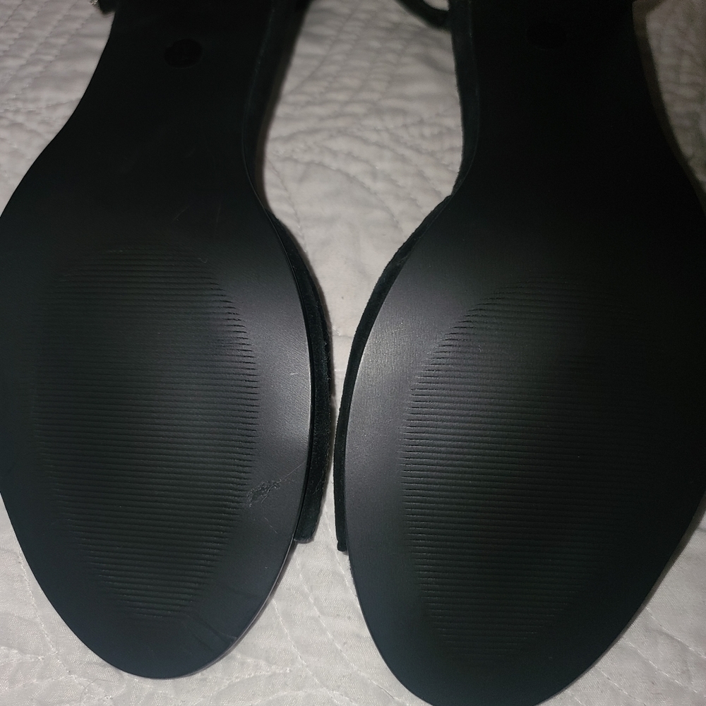 STEVE MADDEN STUDDED BLOCK HEEL BLACK SHOWS. 2.25 inch heel. NWOT. PERFECT CON - Picture 9 of 9